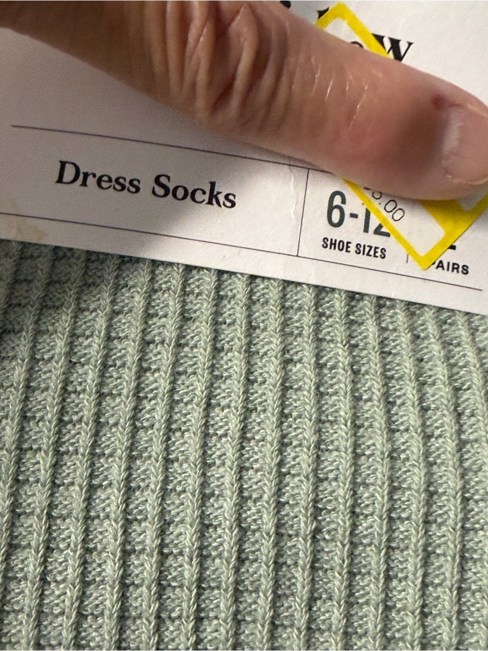 Goodfellow & Co Light Sage Green and blue Ribbed Dress Socks nwt